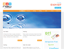 Tablet Screenshot of naturalgasandwater.com.au